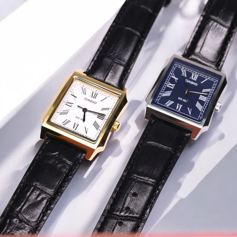 Casio MTP-B190GL-7BV Vintage-Inspired Gold Ion-Plated Men's Watch